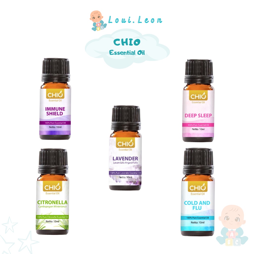 Chio Essential Oil Deep Sleep l Lavender l Citronella l Cold Flu l Immune Shield 10 ml