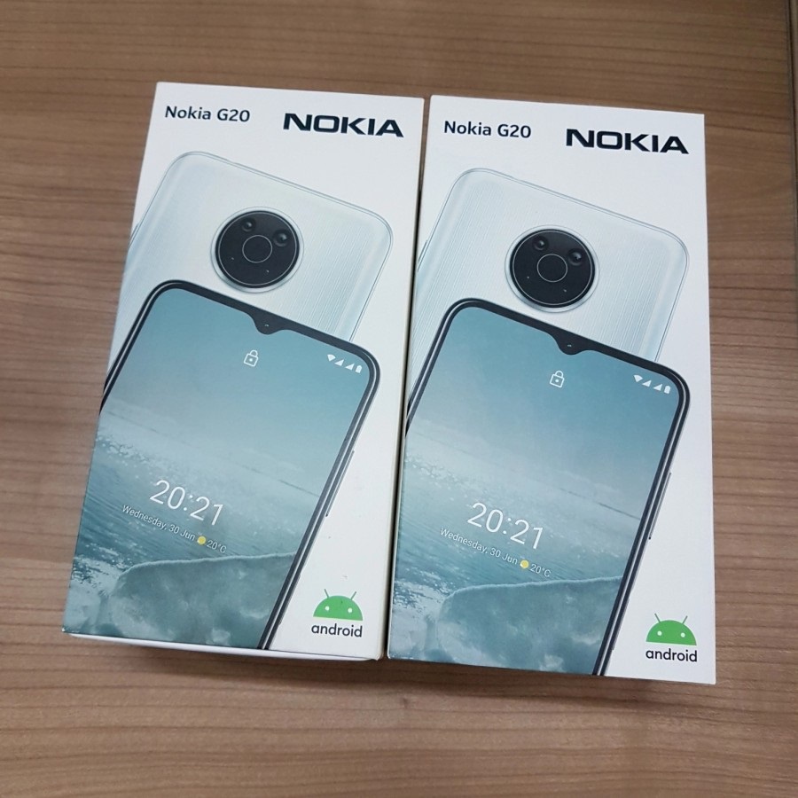 Nokia G20 4/64 - Ram 4Gb Rom 64GB - Baru - Garansi Resmi - Biru - Silver