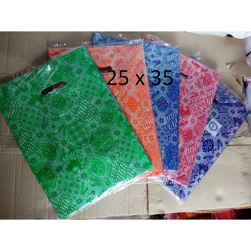 Hd oval Batik 25x35, kantong Plastik baju, shopping bag, Plastik Online shop