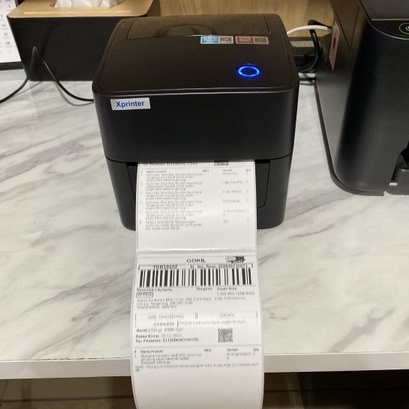 Xprinter XP4601 Printer Label Barcode Direct Thermal A6 100 mm 4&quot;x6&quot; XP-4601 USB Bluetooth Wifi Cetak Stiker Thermal Resi Pengiriman Expedisi Marketplace Nama Harga Barang XP 4601