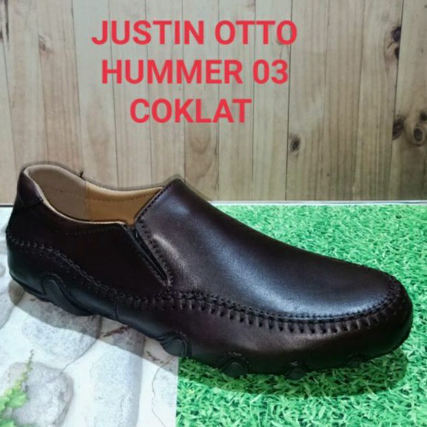 Sepatu kulit Justin Otto Hummer 03 coklat