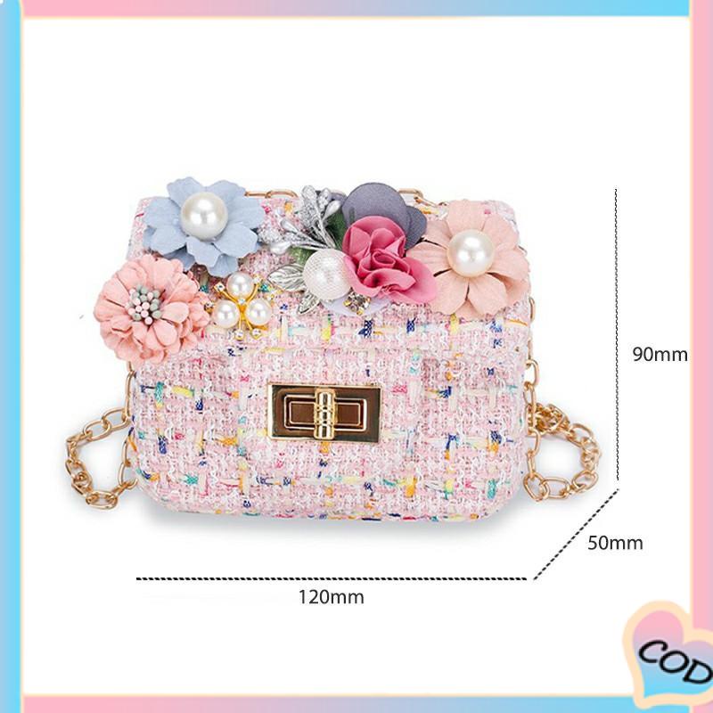 COD❤️ Tas Messenger Satu Bahu Anak Kartun Bunga Lucu Tas Selempang Cocok untuk Semua-A.one