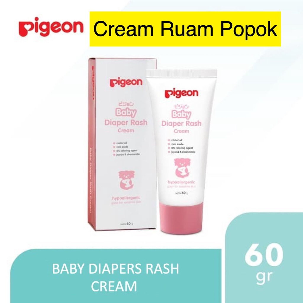 Pigeon Baby Diaper Rash Cream 60gr / Pigeon Baby Cream / Krim Ruam Popok bayi Pigeon Baby Diaper Rash Cream 60gr / Krim Ruam Popok Bayi Pigeon Baby Diaper Rash Cream 60gr | Baby Cream | Krim Ruam Popok