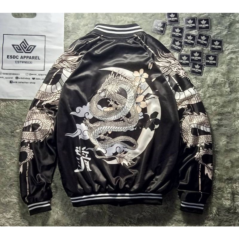 COD Jaket Sukajan Memphis origins Varsity naga yakuza - jaket Pria Murayama Murah Terlaris