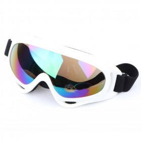 GOGGLE SKI Kacamata Goggles Ski Tactical Helm Motor Pelindung Mata Lensa Wide UV Cross Trail Downhil