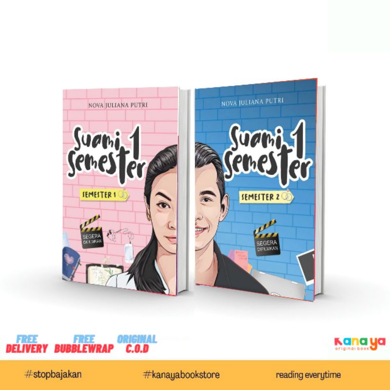 Paket Lengkap Novel Suami 1 semester  satu  semester/bukit [Original 100%]