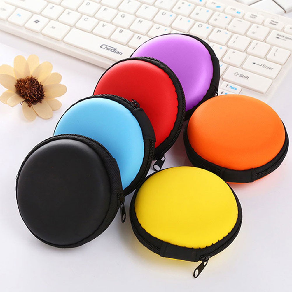 Dompet Koin Headset Bulat Serbaguna