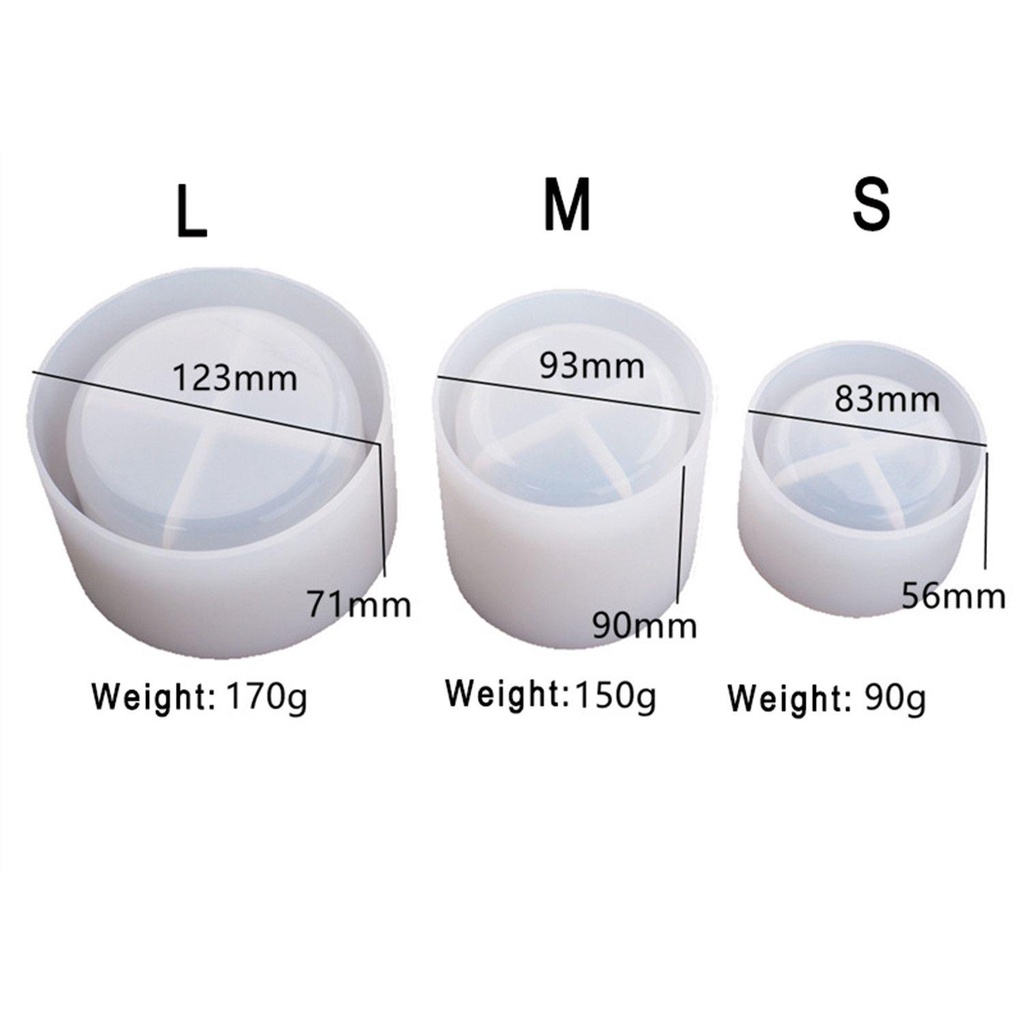 Preva Crystal Resin Tray Cetakan Penyimpanan Casting Pot Bunga Resin Kerajinan Pot Bunga Sukulen