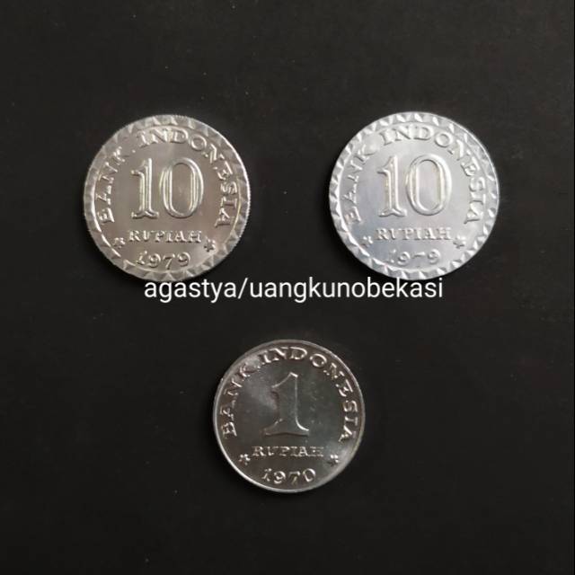 Paket mahar nikah Rp 21 rupiah uang kuno koin jadul duit lama 1970 1979