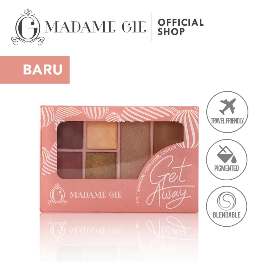 MADAME GIE GETAWAY MAKE UP KIT - MAKEUP FACE PALLETE