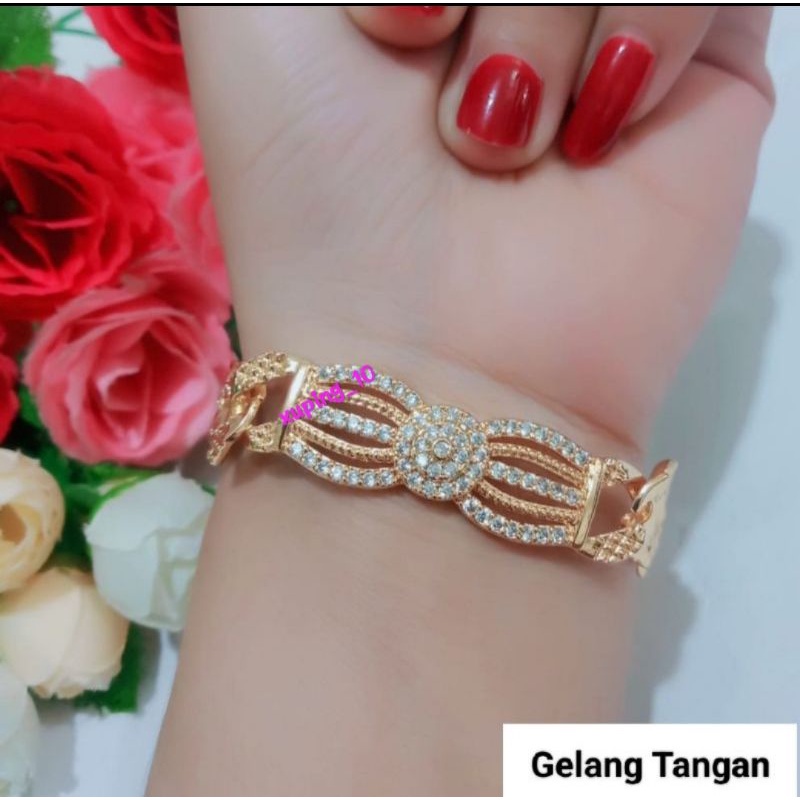 Gelang tangan xuping lapis emas aksesoris fashion GT4426