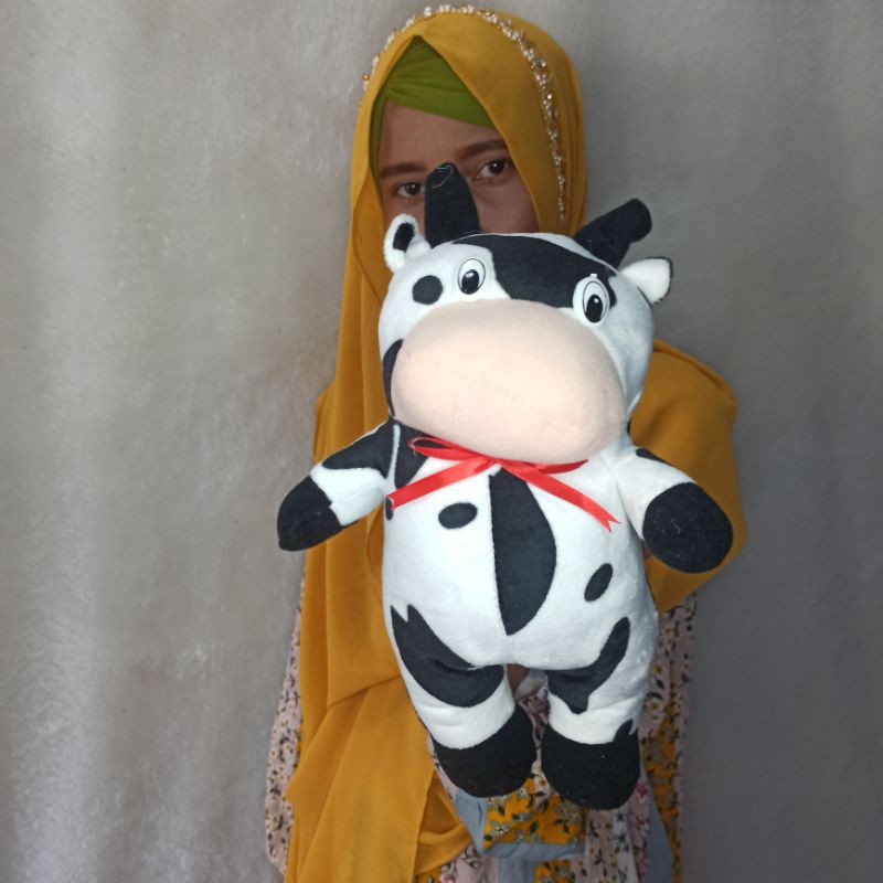 boneka sapi berdiri S mini murah 125gram