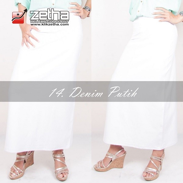 Zetha Rok A Denim Putih