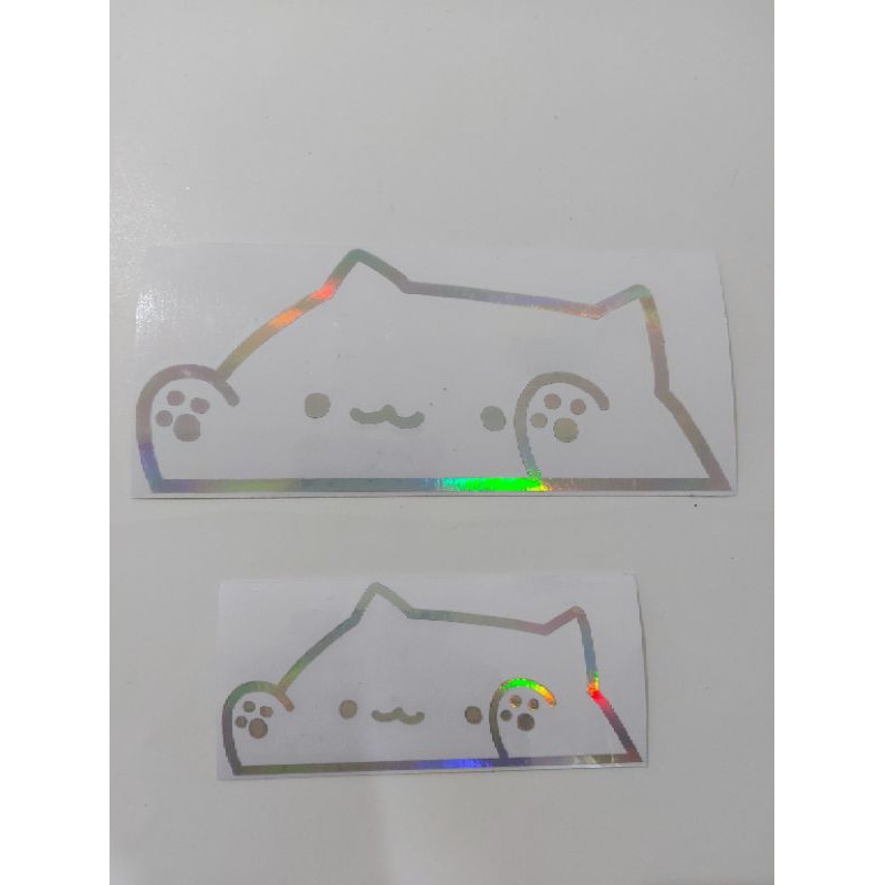 STICKER BONGO CAT CUTTING MOTOR MOBIL LAPTOP