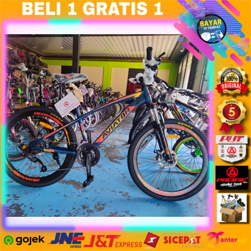 sepeda gunung Aviator 2690 XT VT 26 in beli 1 gratis 1 misteri box