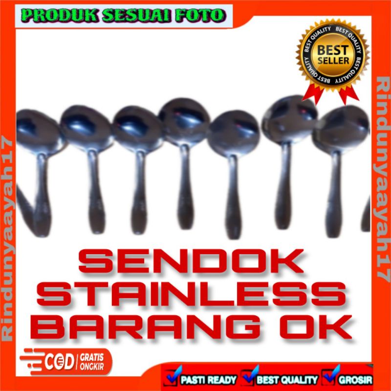 [RA] SENDOK STAINLESS TEBAL MURAH BESI FOODGRADE LUSIN LUSINAN