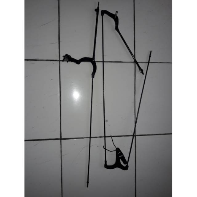 Set rem atau konstruksi rem sepeda onthel simplex