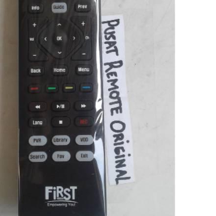 ۞ REMOTE REMOT TV KABEL FIRST MEDIA ORIGINAL ASLI HITAM ➴