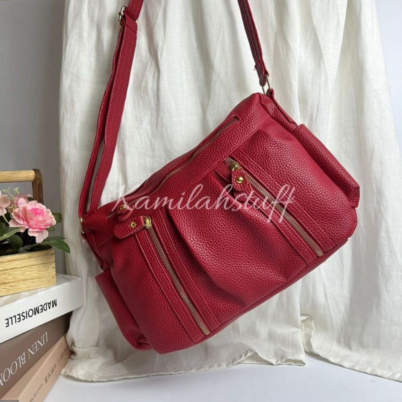 Tas Wanita Selempang Best selling Kulit jeruk sintetis