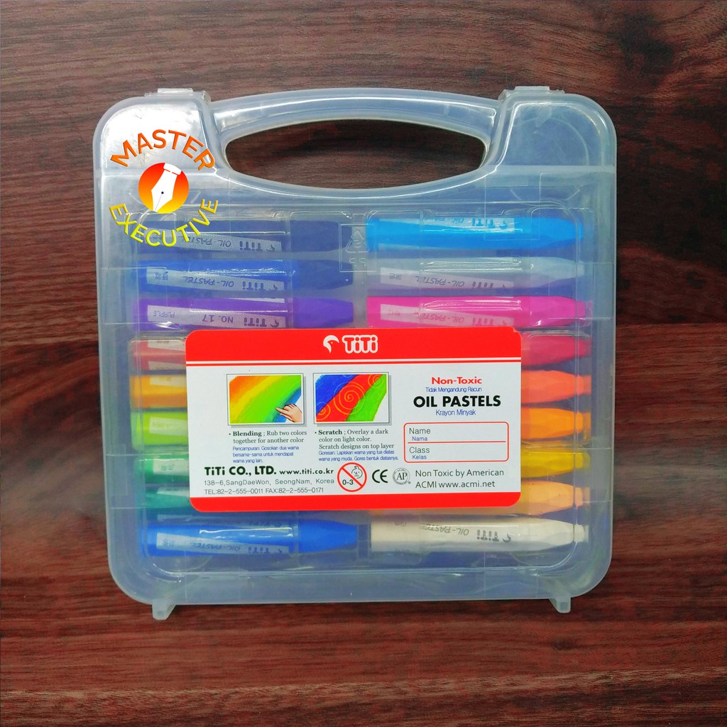 Titi Krayon Minyak 18 Warna / Crayon 18 Colors Oil Pastels