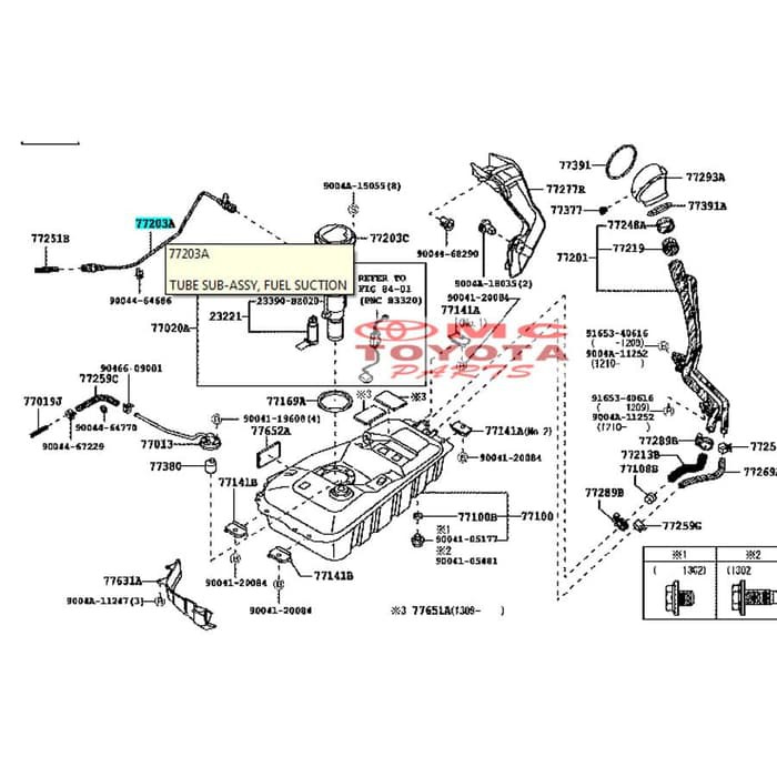 Selang Tanki Bensin / Fuel Suction All New Avanza Xenia 77203-BZ100