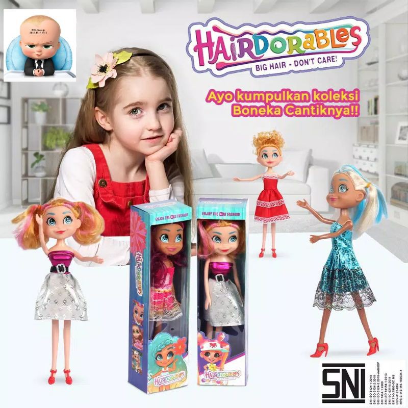 Mercy READY JAKARTA mainan boneka barbie fashion hairdorables bahan