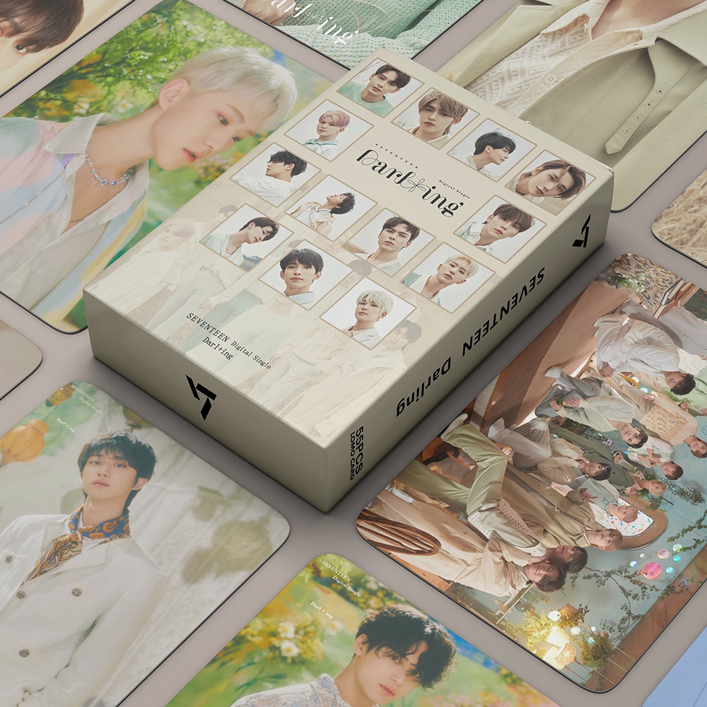 54pcs / Kotak Kartu Foto Desain SEVENTEEN Darling Face the Sun Lomo