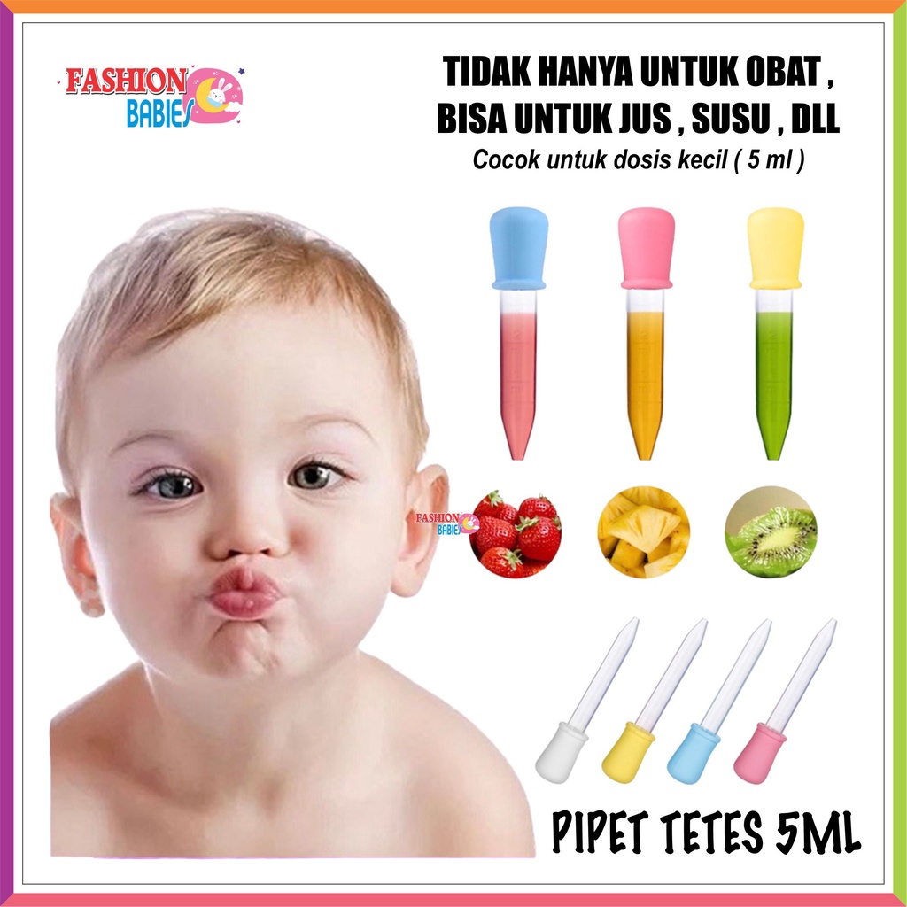 ❤ Fashionbabies ❤ PIPET TETES OBAT BAYI 5ML | PIPET TETES ​MINUM OBAT JUS BAYI