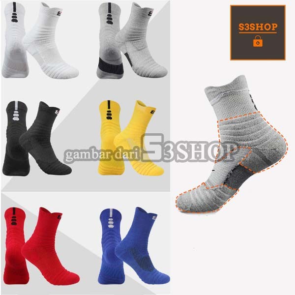 Kaos Kaki Panjang Jumbo Big Olahraga Basket Gym Premium Sports Socks