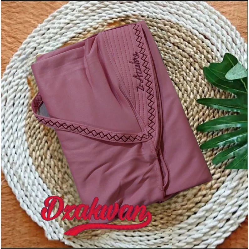 Jilbab instan Zigzag Kerudung kekinian Bergo terbaru 2021 Hijab Jumbo syar'i-Dusty pink