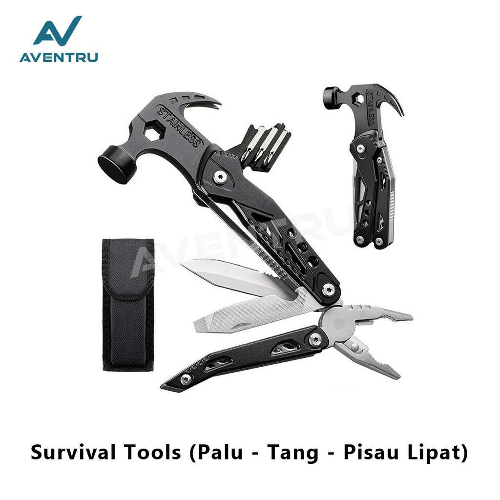 Palu Tang Pisau Lipat Pencongkel Multifungsi EDC Hammer Survival Tool