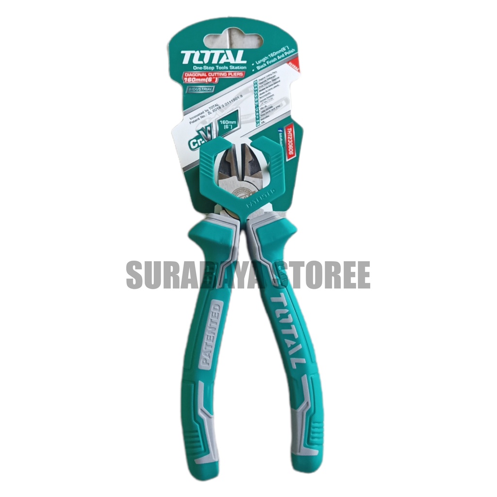 Tang 6" Potong Diagonal Tht230606 Total/Tang 6 Inchi/Tools/Gagang Karet Kuat/COD
