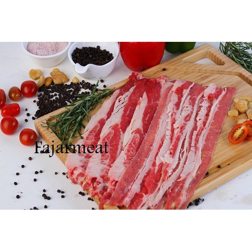 

US BEEF SLICE/YOSHINOYA/ SHORTPLATE SLICE/BBQ-500GR