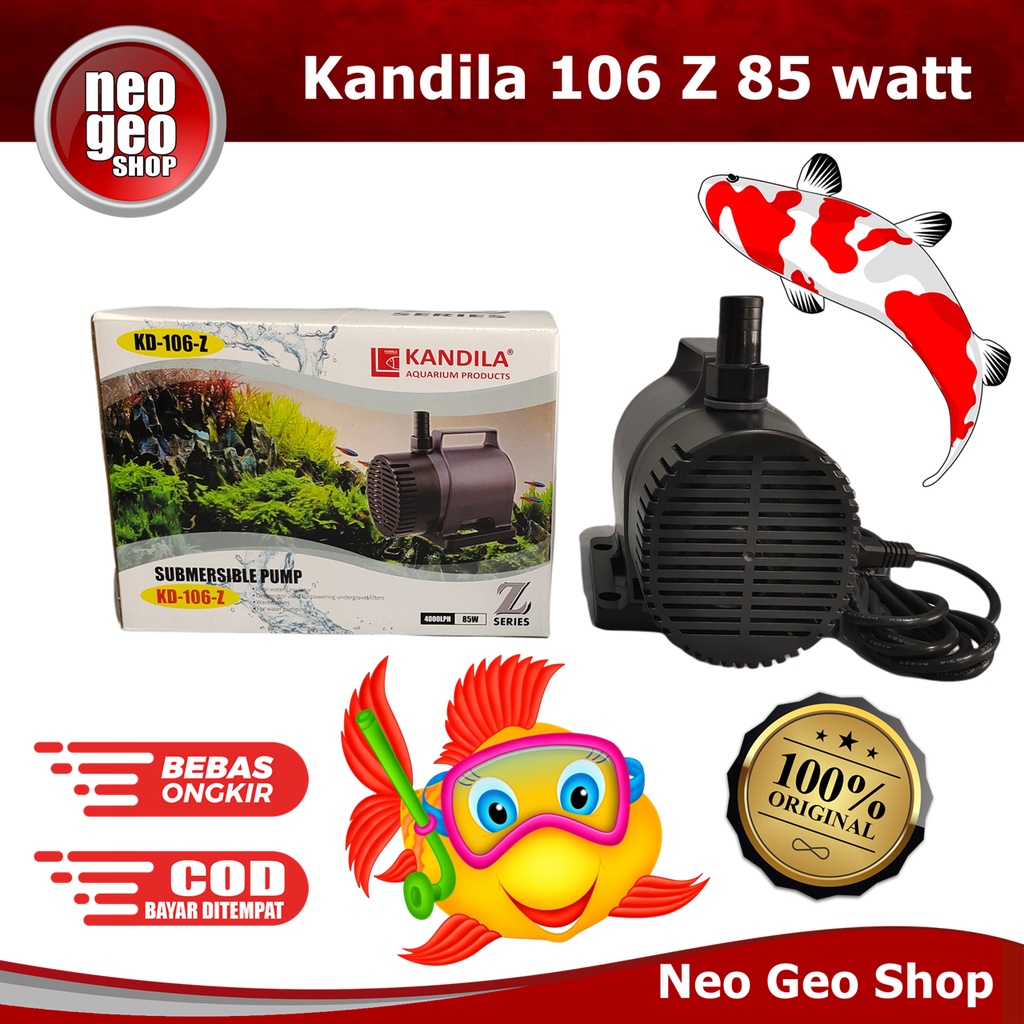 Kandila KD 106 Z pompa air celup kolam aquarium Hidroponik