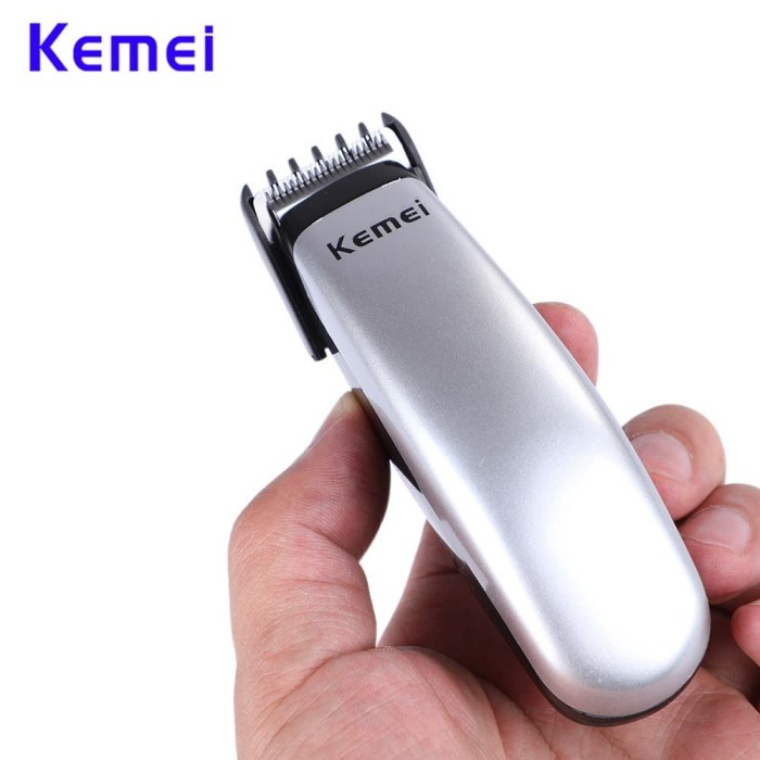 Alat cukur rambut jenggot Kemei KM-666 Mini Elektrik Hair Clipper Pencukur Baterei Murah Super Taper