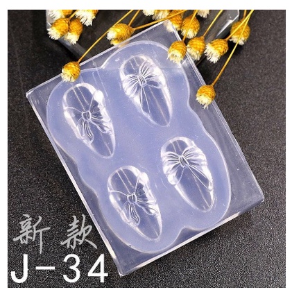 Bow molding pita silicone mold cetakan pita kuku kutek gel bow nailart nail art