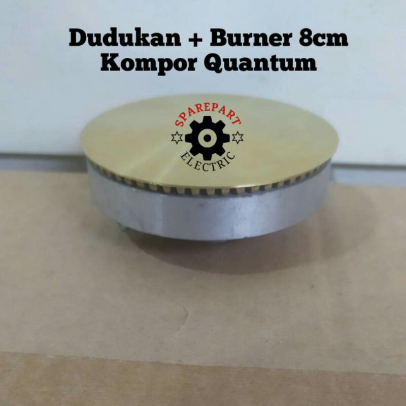 TUNGKU DUDUKAN + BURNER 8CM 1SET UNTUK KOMPOR GAS QUANTUM