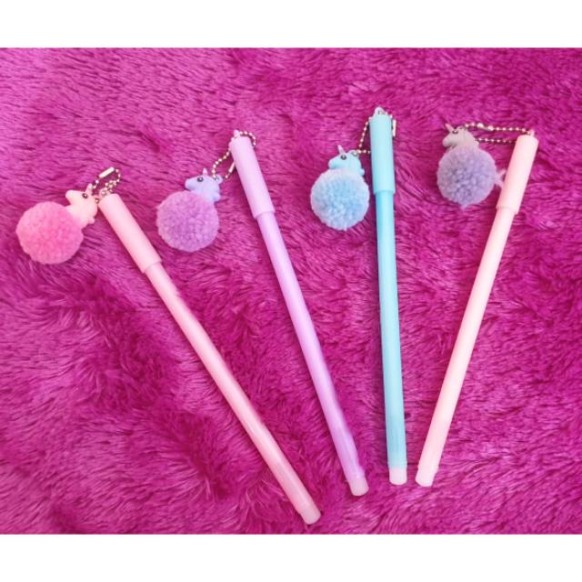 

Pulpen gel kuda pony pom2, ada 4 warna