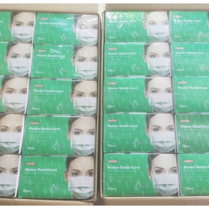 MASKER EARLOOP ONEMED MEDIS PERKARTON ISI 20 BOX