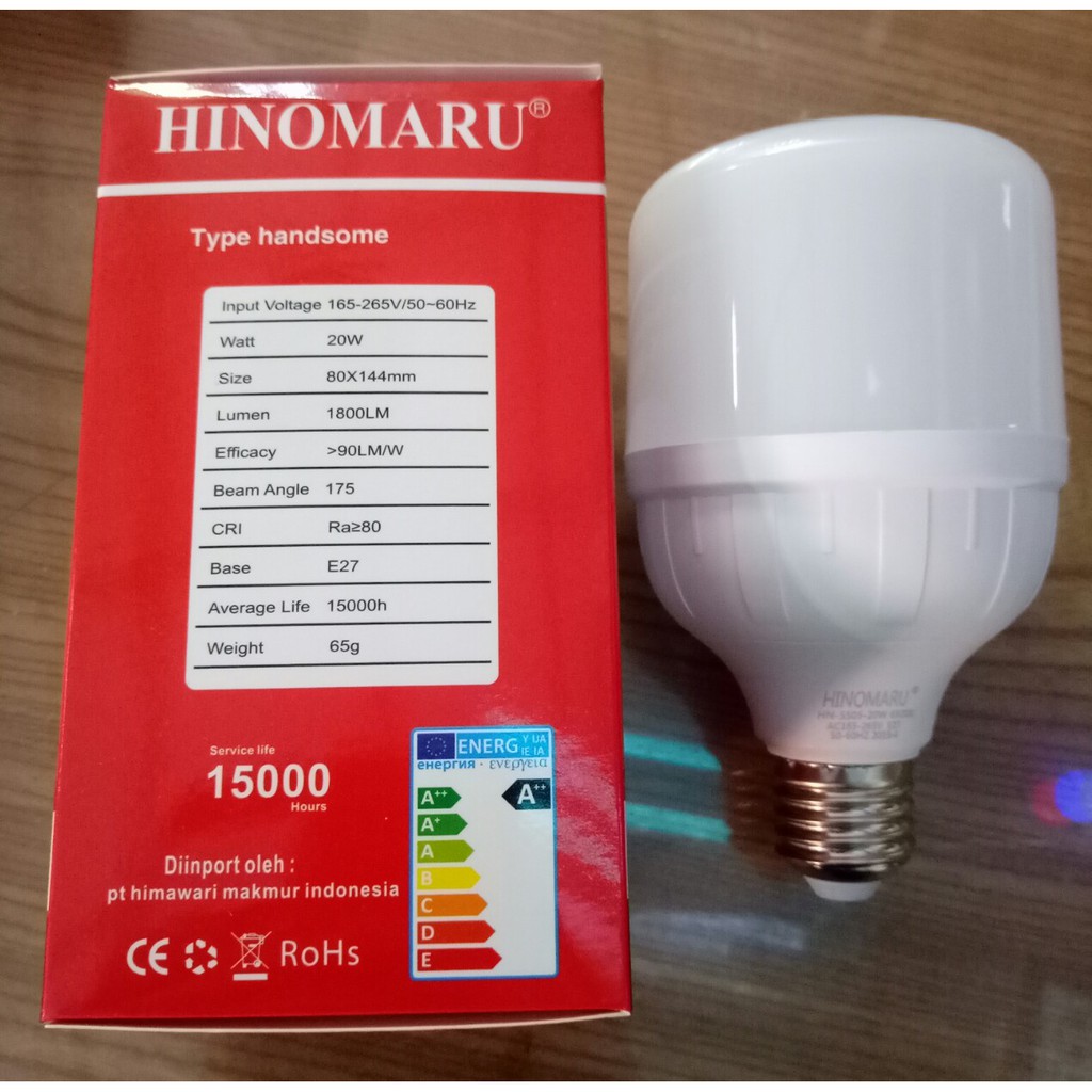 Lampu LED Bulb (Bohlam) Hinomaru HN5505 Type Handsome 20 Watt