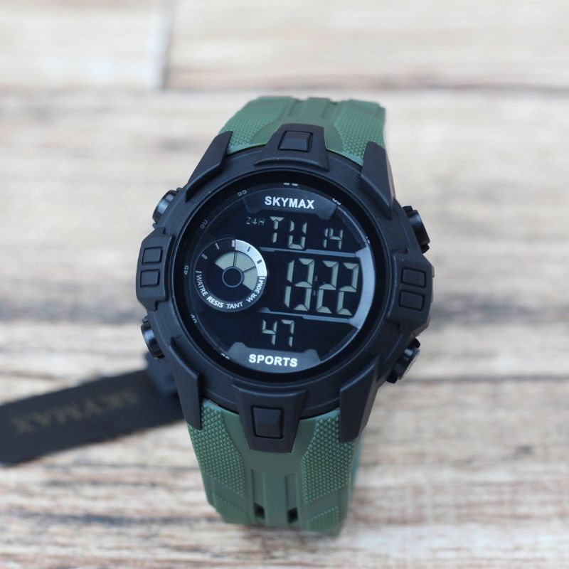 ✔️(COD) JAM TANGAN PRIA SKYMAX 1217 ANTI AIR UKURAN 4.5CM