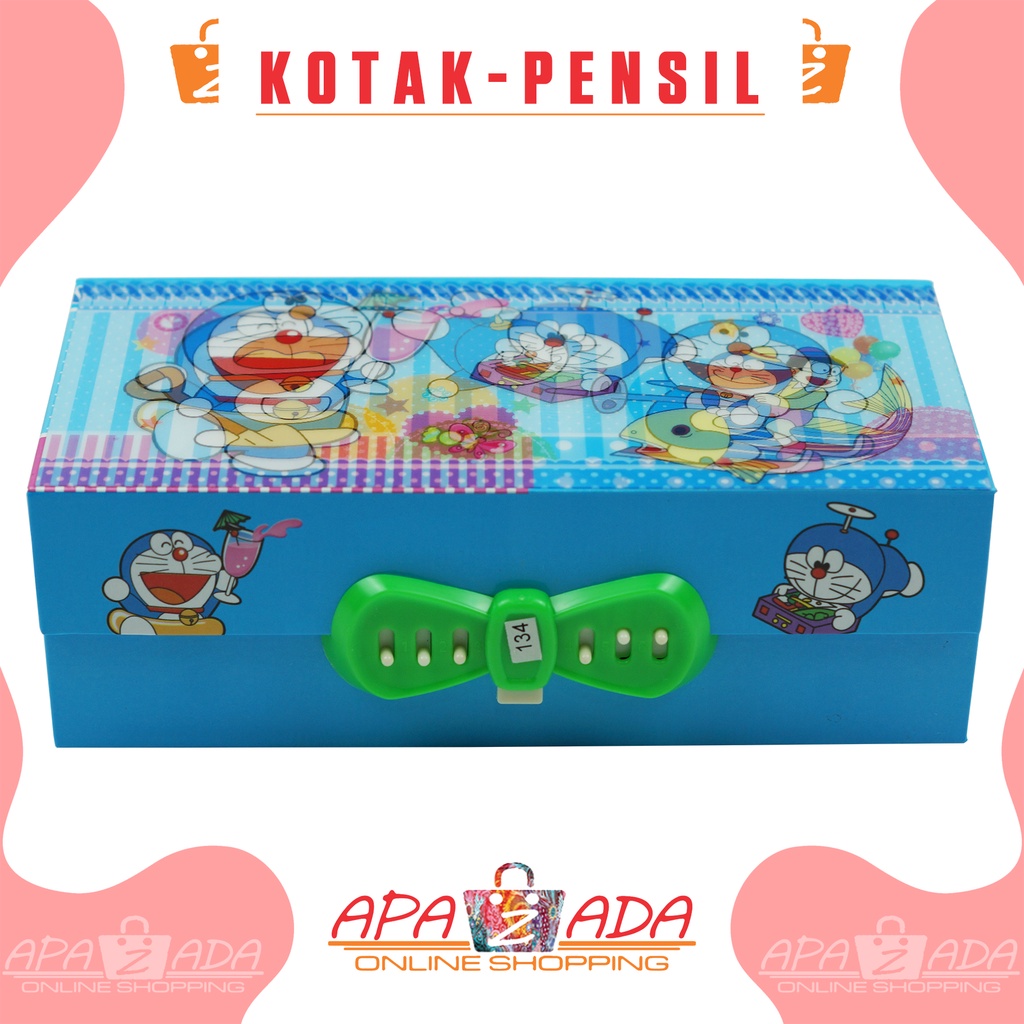 Apazada - Kotak Pensil Kode 3 Tingkat Metalik 3 Dimensi / Pencil Case Password / Kotak Pin / Tempat Pensil Box Kode Karakter Murah Berkualitas Bisa Cod-4
