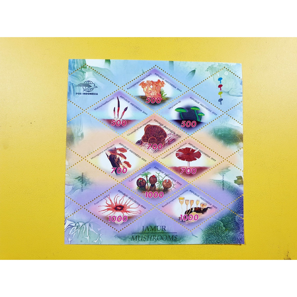 

Perangko Mini sheet jamur 1999