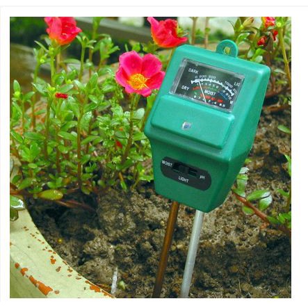 [KIRIMHARIINI] - 3in1 Alat Pengukur Kelembaban Tanah Soil Moist PH Detector Analyzer - Green