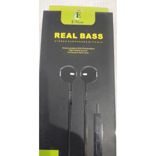 Headset real bass enov non kabel tebal