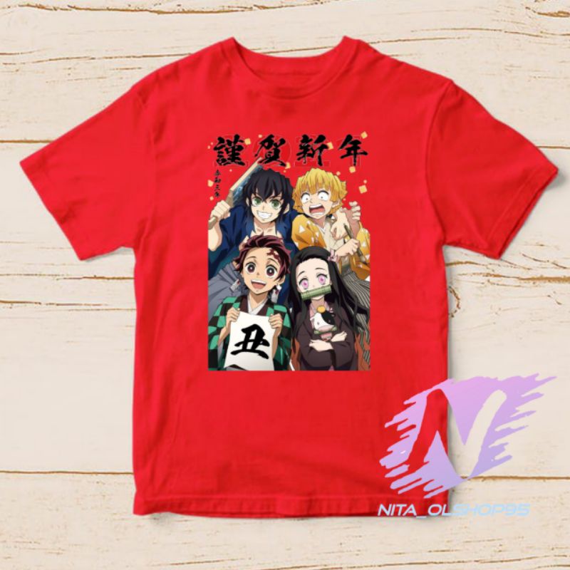 kaos demon slayer baju kaos anak anime terpopuler