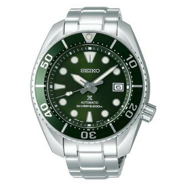 Jam tangan pria Seiko Prospek Sumo green dan black original import jepang