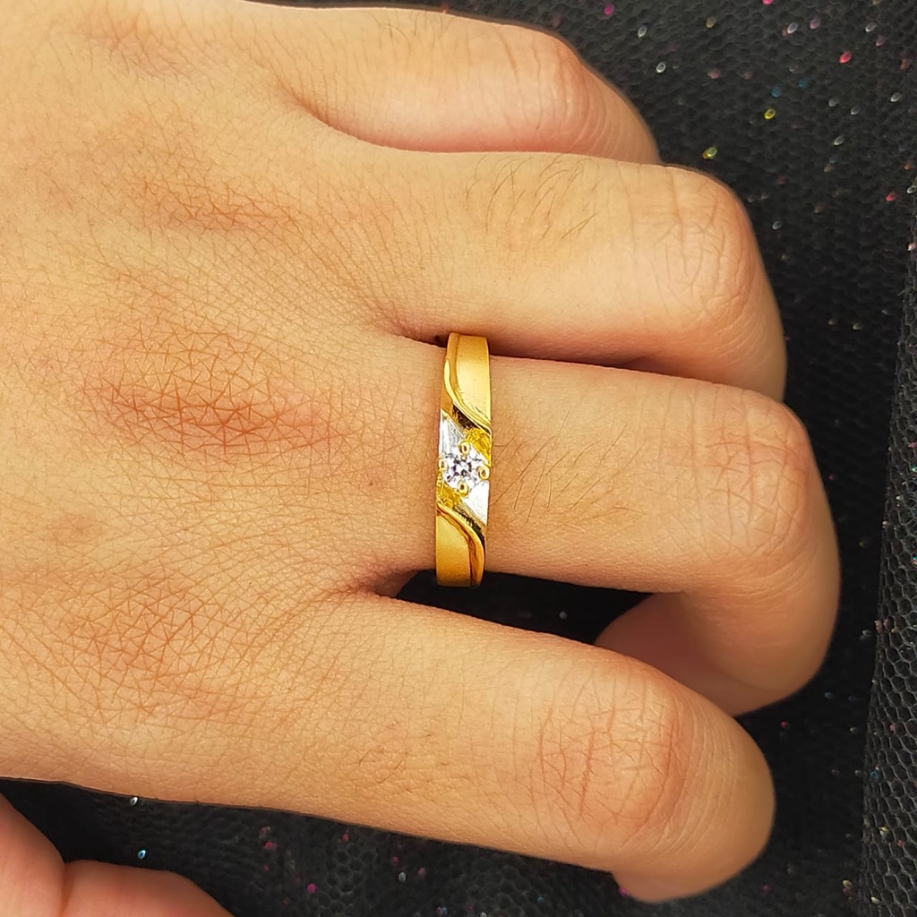 Cincin nikah Emas 17K - 1 Pasang 8 gr Kadar 750 - 110