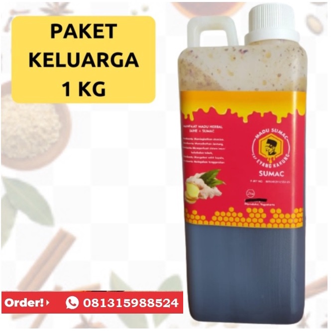 

Madu Herbal Madu Sumac Cap Eyang Kakung 1kg Original Penangkal Virus