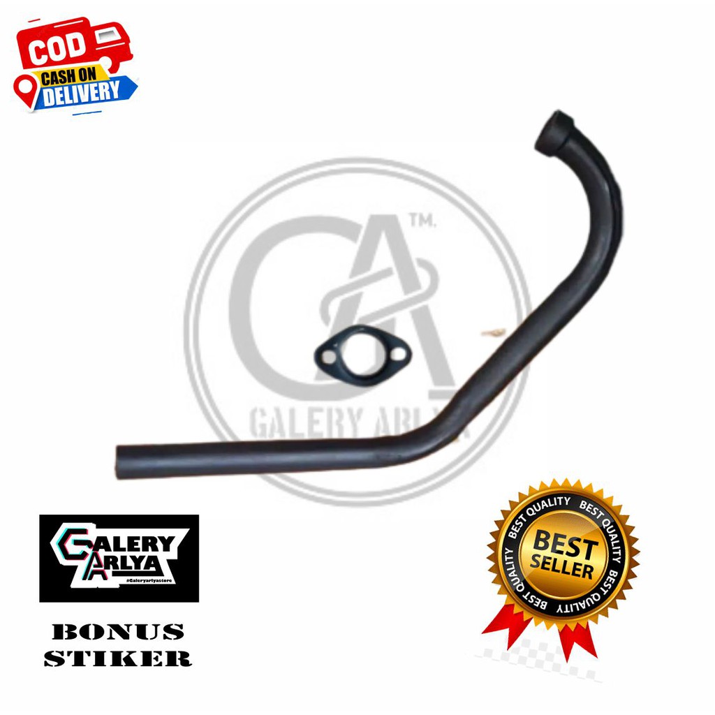 Leher sambungan knalpot standart cbr 150r matte black dov